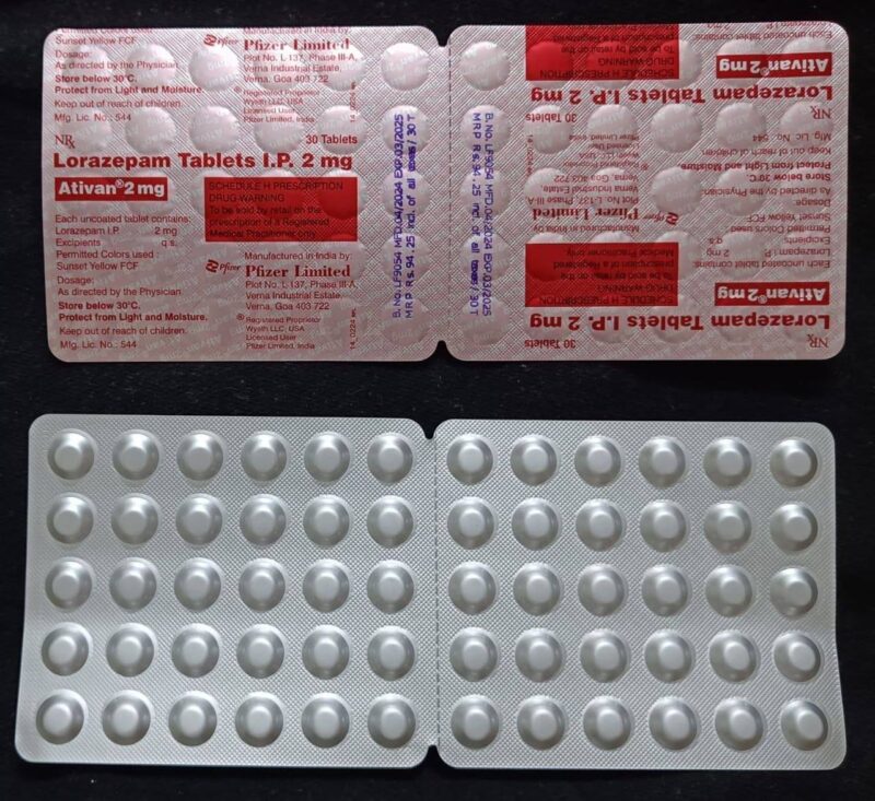 Ativan 2 mg (Lorazepam)